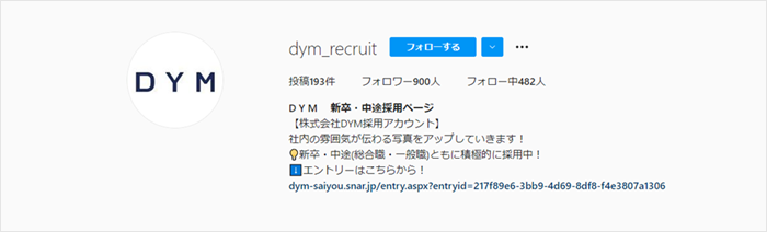 DYM　新卒・中途採用アカウント